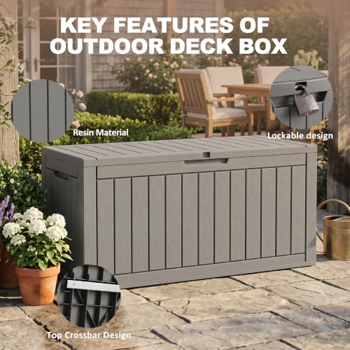 110 Gallon Deck Box (Grey / 110 Gallon)