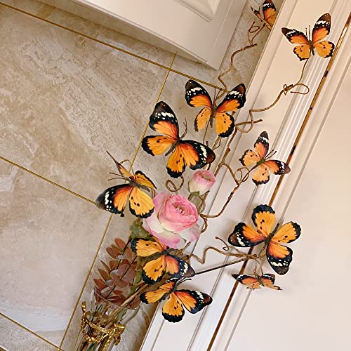 Artificial Butterfly (Yellow-5-pcs)