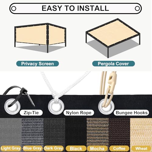 90% Sun Shade Cloth with Grommets