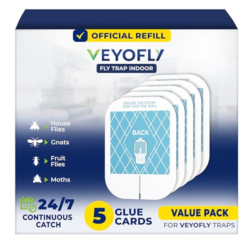 Official Refill Fruit Fly Traps Indoor (5 Refills / White)