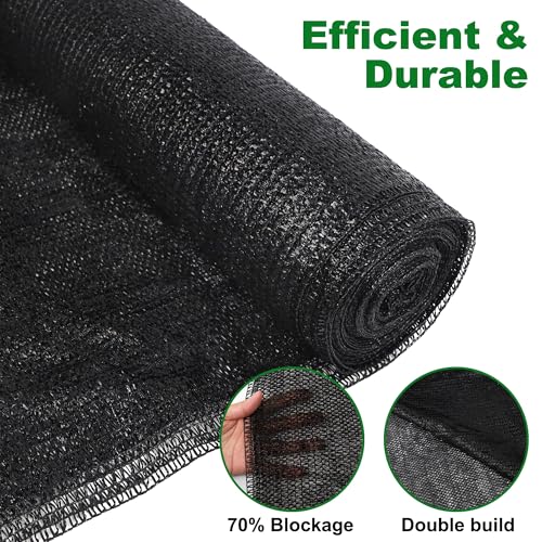 120x6 FT Outdoor Shade Cloth for Garden & Plants (70%-6 FT x 120 FT)