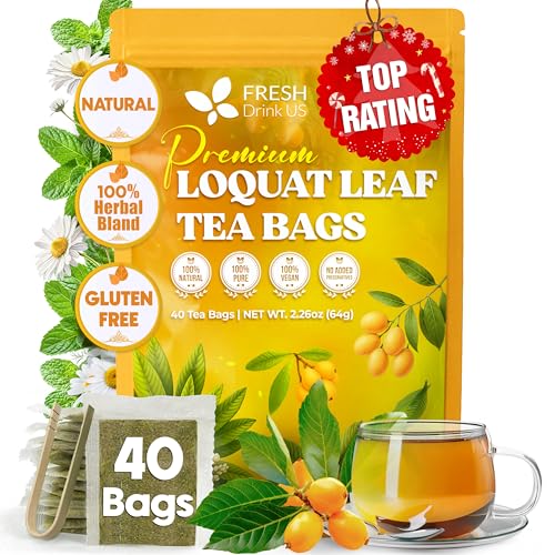 Premium 40 Bags Loquat Leaf Tea (40 Tea Bags)