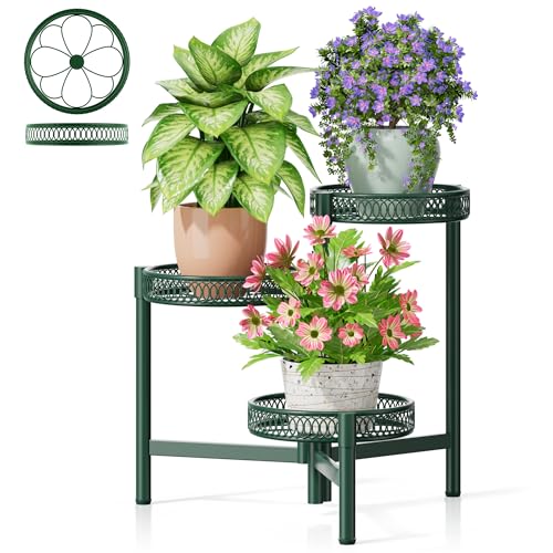 Plant Stand Indoor Outdoor (GreenFlower / 3-tiers)