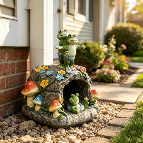 Titanic Frog Splash Block for Gutter Downspout (Frogs-titanic)