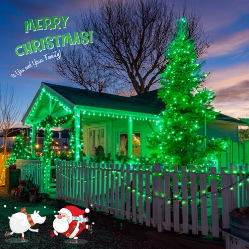 2 Pack Solar Halloween Lights (Green / 100LED*2)