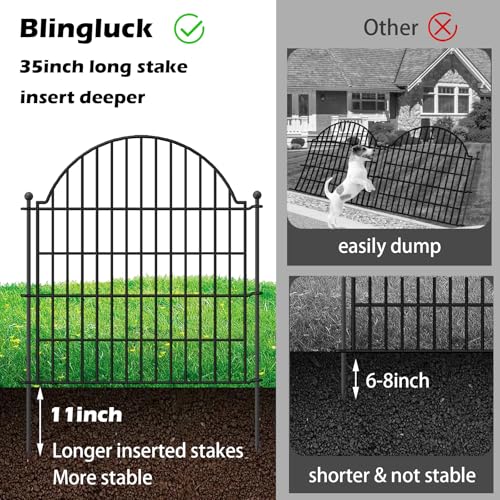 10 Panels No Dig Decorative Outdoor Garden Fence
