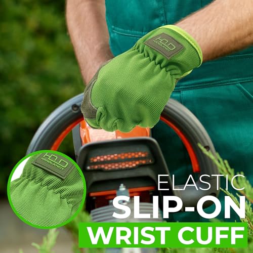 Men Leather Gardening Gloves
