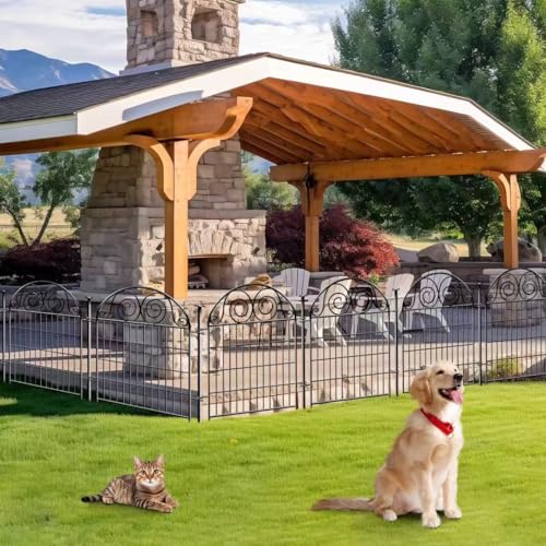 Tall Garden Fence with Gate (20 Count)