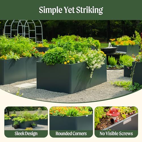 Raised Garden Bed (83" x 83" / Urban Charcoal)