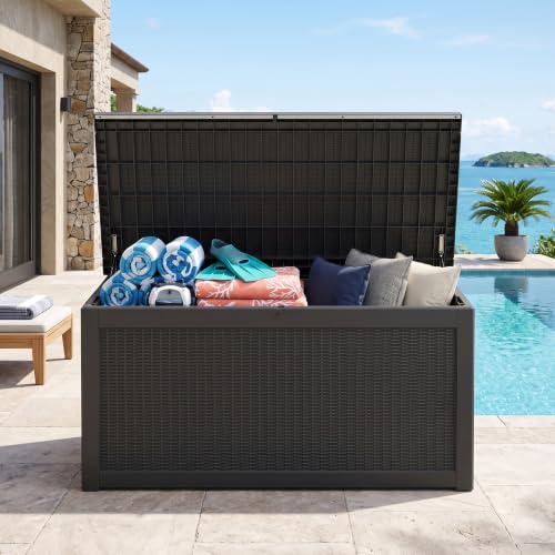Outdoor Storage Box (Black / 320 Gallon 3.1 XXL)