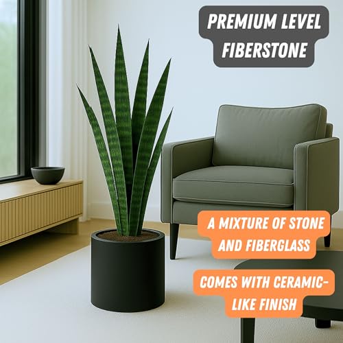 Large Planter for Indoor or Outdoor (Matte Black / 10 Inch)