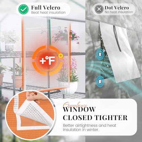 Premium Greenhouse for Outdoors (Clear / 56x56x78")
