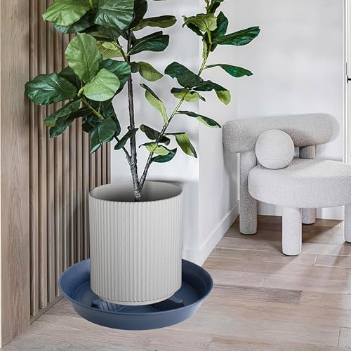4 Pack Plant Saucer 10 inch (10"-4 Pack / Blue)
