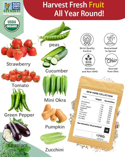 Veggies Seeds Pod Kit Compatible with AeroGarden Hydroponic Growing System (8-pods / Veggies)