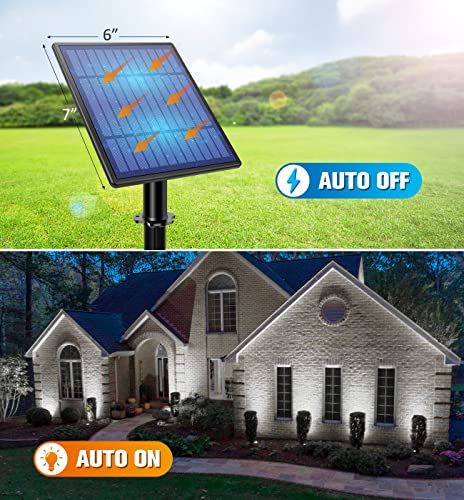 Solar Spotlights Landscape Lights Low Voltage Outdoor Solar Spotlight IP65 Waterproof 9.8ft Cable Auto On (11.24 Count)