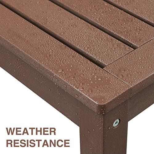 47" Backless Outdoor Bench for 2