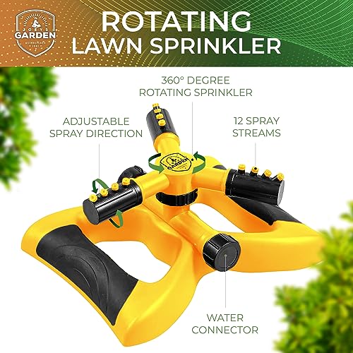 Rotating Lawn Sprinkler for Yard & Kids
