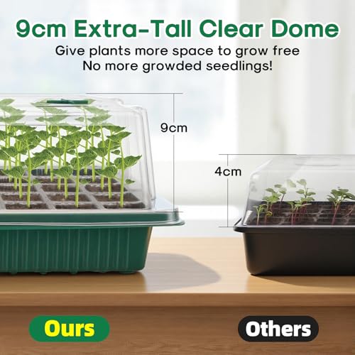 Seed Starter Tray with Grow Light (160 Count)