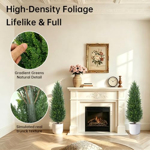4FT Artificial Cedar Topiary (Cedar Green / 4 FT)