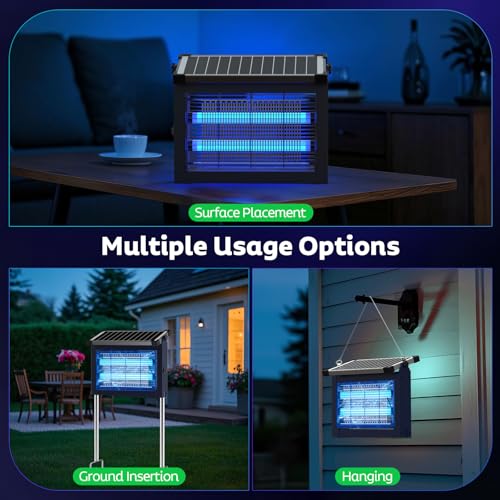 Solar Bug Zapper Outdoor (Blue)