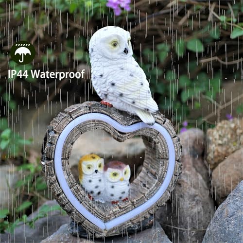 Solar Garden Lights (White Owl)