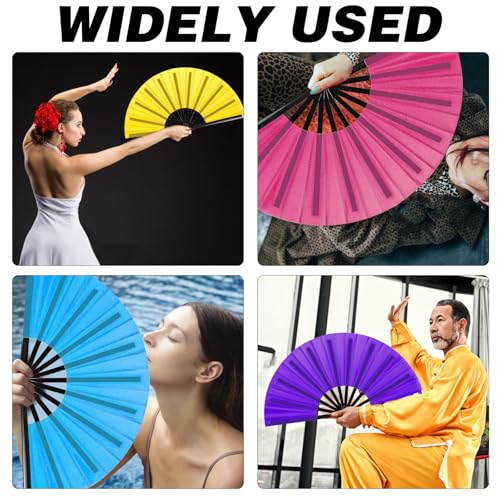 8Pcs Folding Hand Fan Bulk (8pcs)