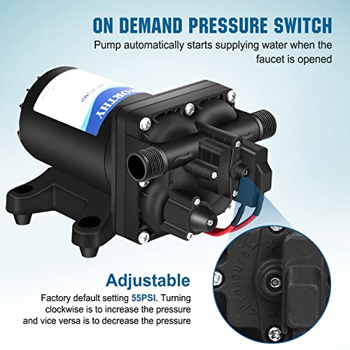42 Series 12V RV Water Pump with Pressure Switch