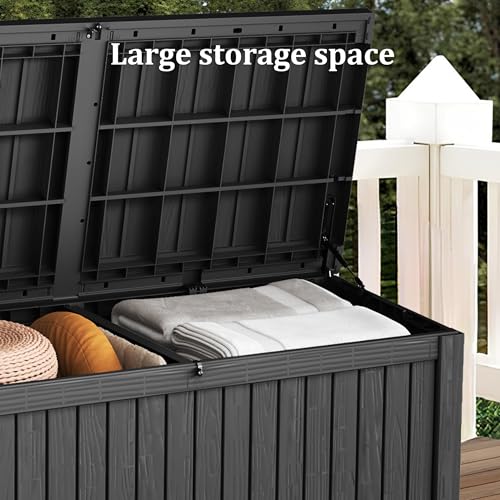 Outdoor Storage Box (Black / 180 Gallon)