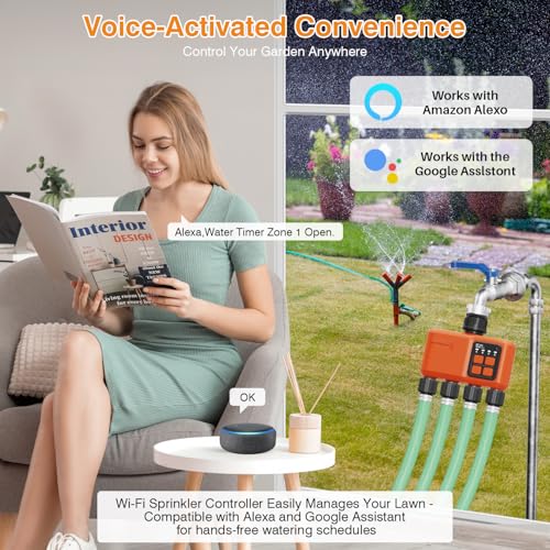 Smart WiFi Sprinkler Timer 4 Zone (4 Outlet)