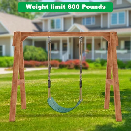 Swing Set Accessories Kids Swing Seat with Adjustable Rope (Green Swing Seat (1 Pack))