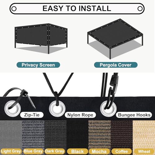 90% Sun Shade Cloth with Grommets