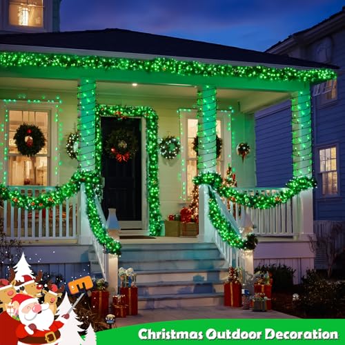 2 Pack Solar Halloween Lights (Green / 100LED*2)