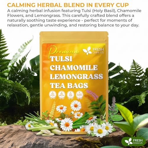 135 Bags Tulsi Chamomile Lemongrass Tea (135 Tea Bags)