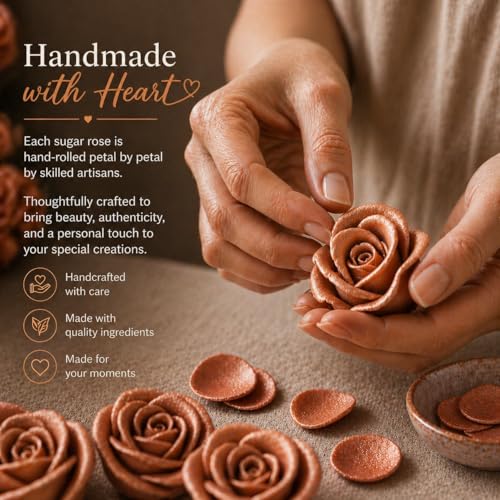Metallic Edible Copper Roses (Copper)