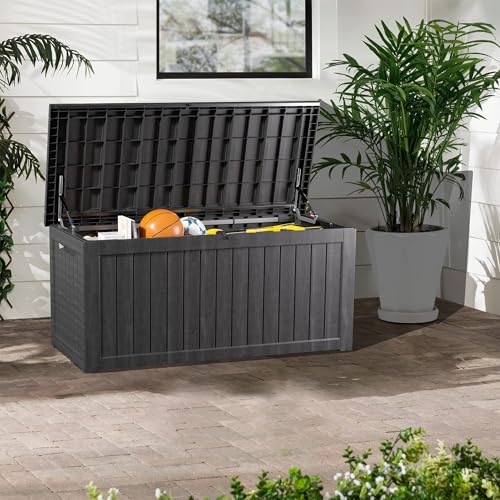 Outdoor Storage Box (Black / 200 Gallon)