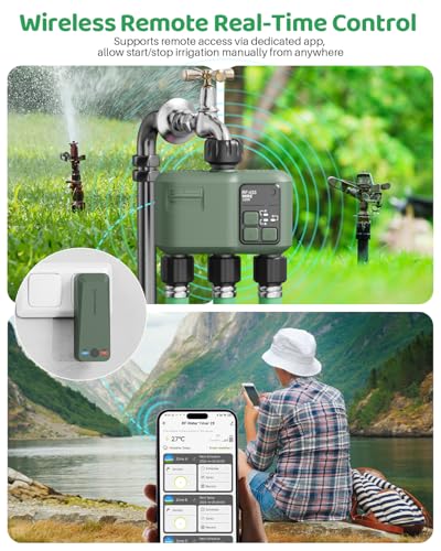 WiFi Water Timer 3 Zone for Garden Hose