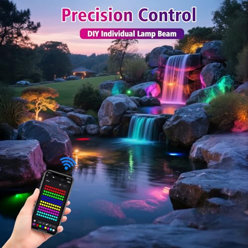 Color Changing Pond Lights (4-IN-1-BT)