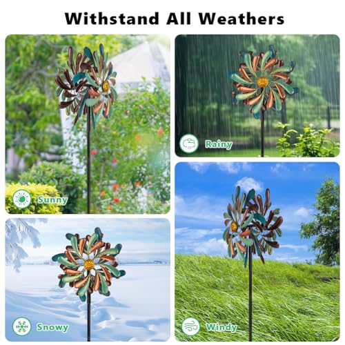 Wind Spinners Outdoor (Green Brown-13.2”)
