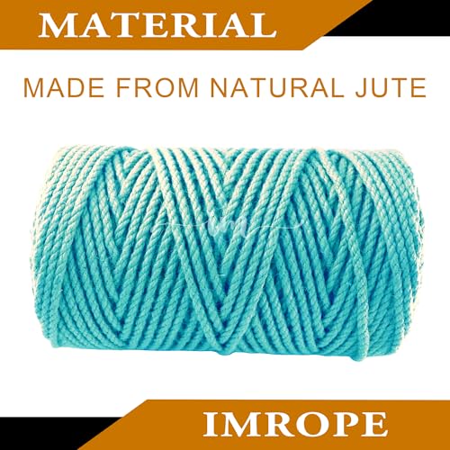 4mm x 200 Feet Blue Jute Rope (Blue / 4mm x 200 Ft)