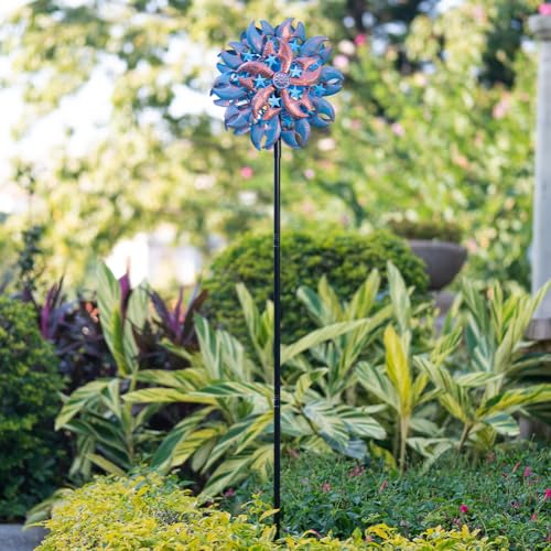 Wind Spinner Outdoor (13‘’Blue Copper with Star)