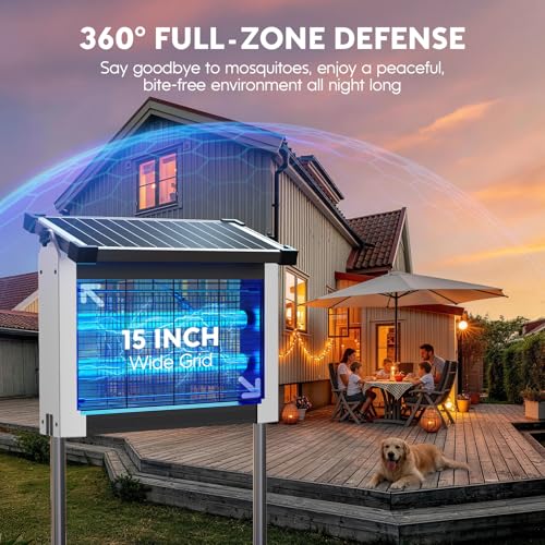 Solar Bug Zapper Outdoor (White)