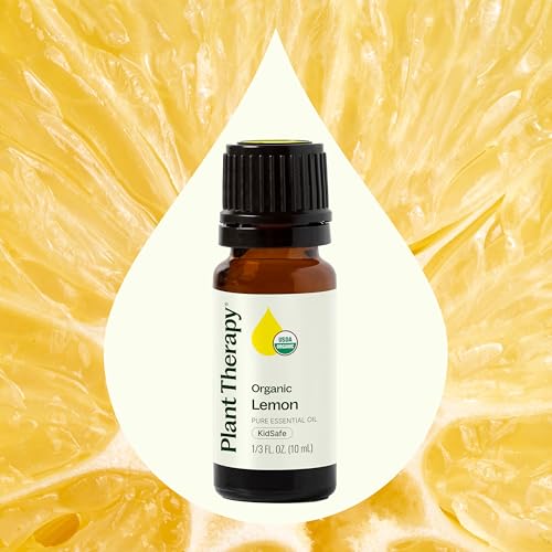 Organic Lemon Essential Oil 10 mL (0.33 Fl Oz (Pack of 1))