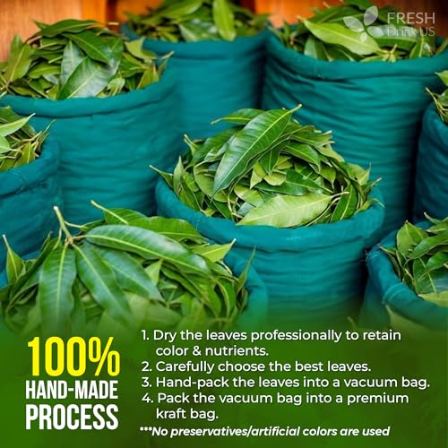 Premium 8 oz Dried Mango Leaves (8oz)