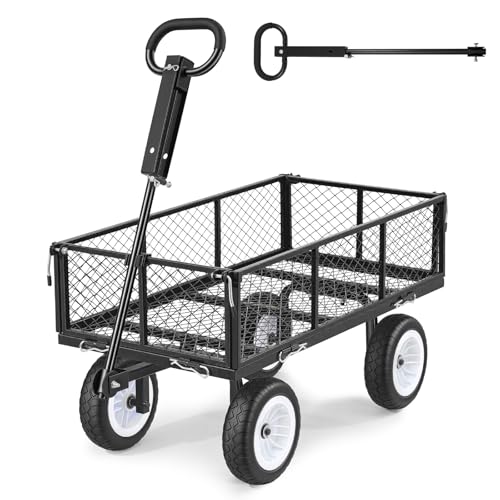 900 LBS Steel Garden Cart (Black)