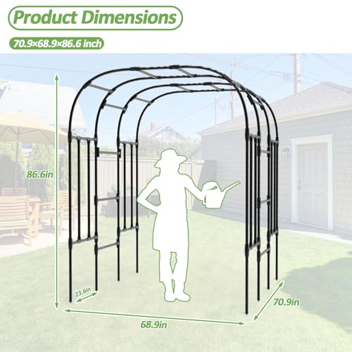 Garden Arch Trellis (69L*71W*87H inch)