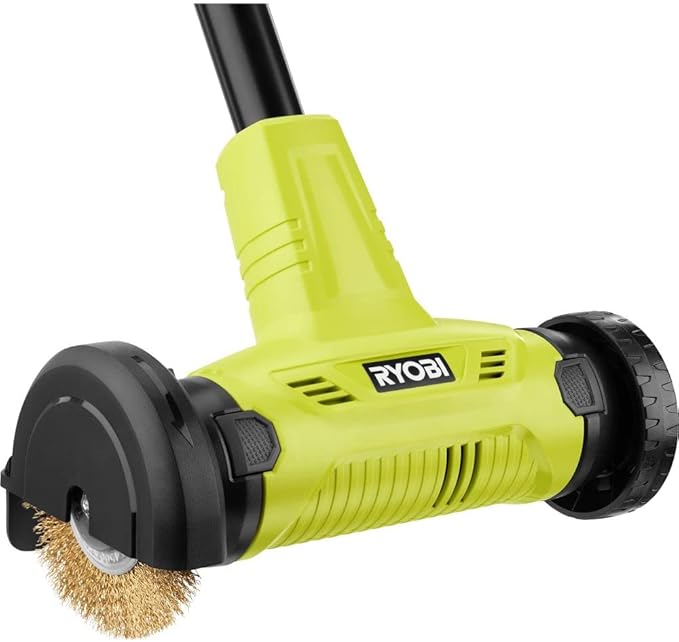 RYOBI ONEAND 18V Patio Cleaner with Wire Brush Edger with 2.0 AH Battery and Charger P2950