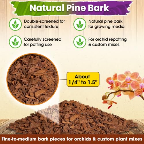 Orchid Bark for Plants (Orchid Bark 2 Quarts)
