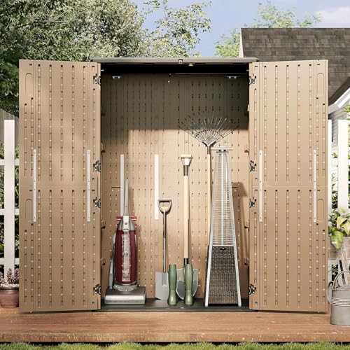 Outdoor Storage Shed (Brown / 64 Cu.Ft)