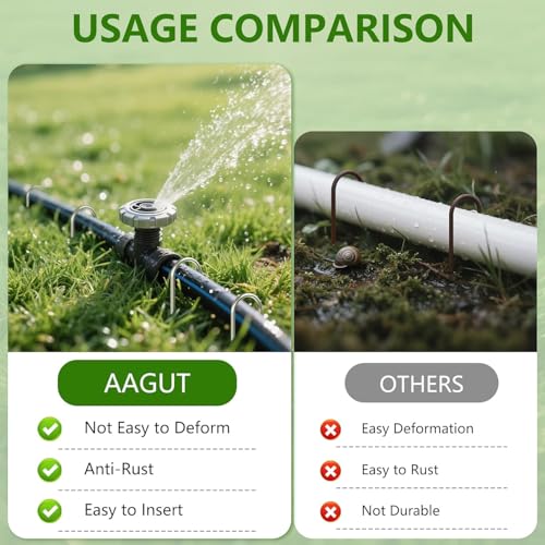 U Shaped Garden Stakes 4 Inch (4" x 80 Pcs)