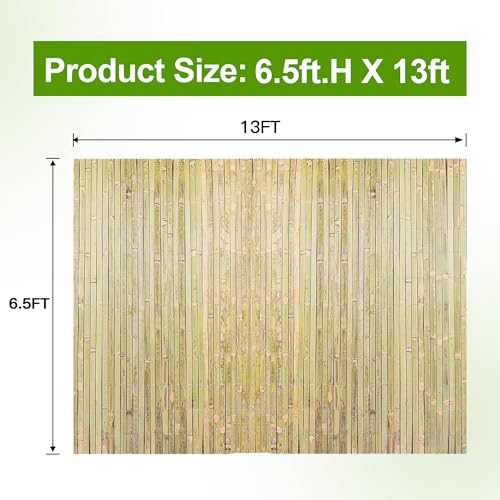 Bamboo Slat Fencing 6.5ft H x 13ft L (6.5 ft H x 13 ft L)